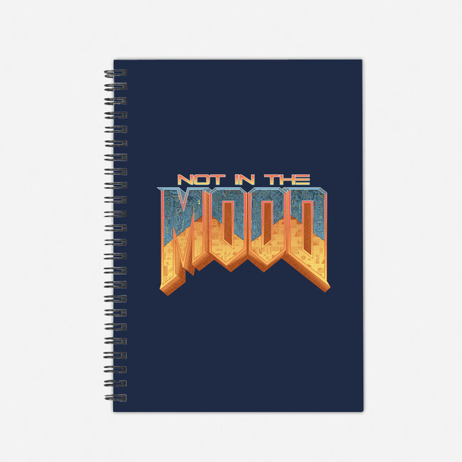 NOT IN THE MOOD-none dot grid notebook-Skullpy