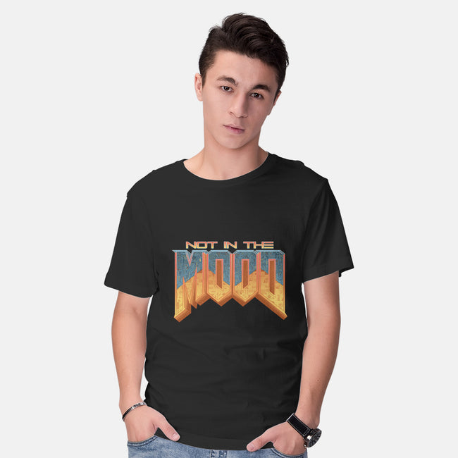 NOT IN THE MOOD-mens basic tee-Skullpy