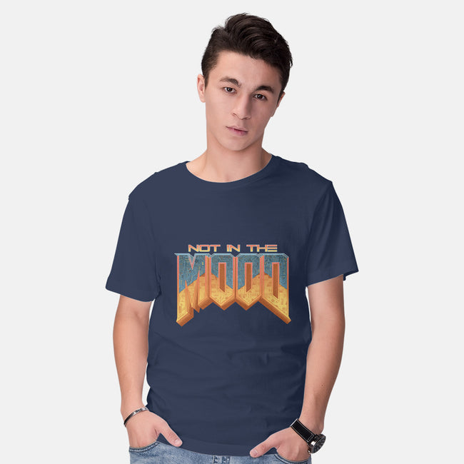 NOT IN THE MOOD-mens basic tee-Skullpy