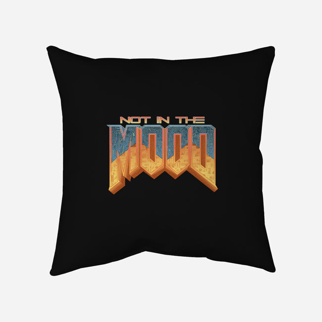 NOT IN THE MOOD-none removable cover w insert throw pillow-Skullpy