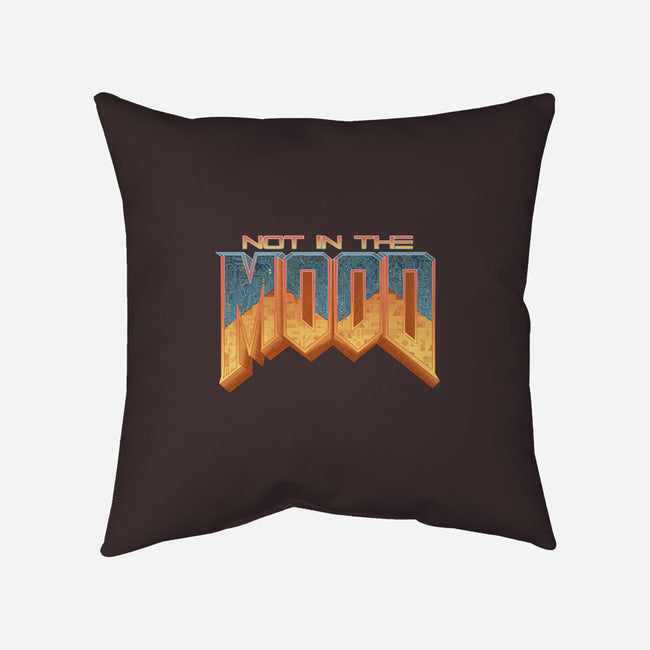 NOT IN THE MOOD-none removable cover w insert throw pillow-Skullpy