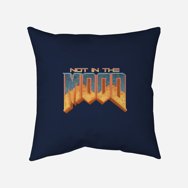 NOT IN THE MOOD-none removable cover w insert throw pillow-Skullpy