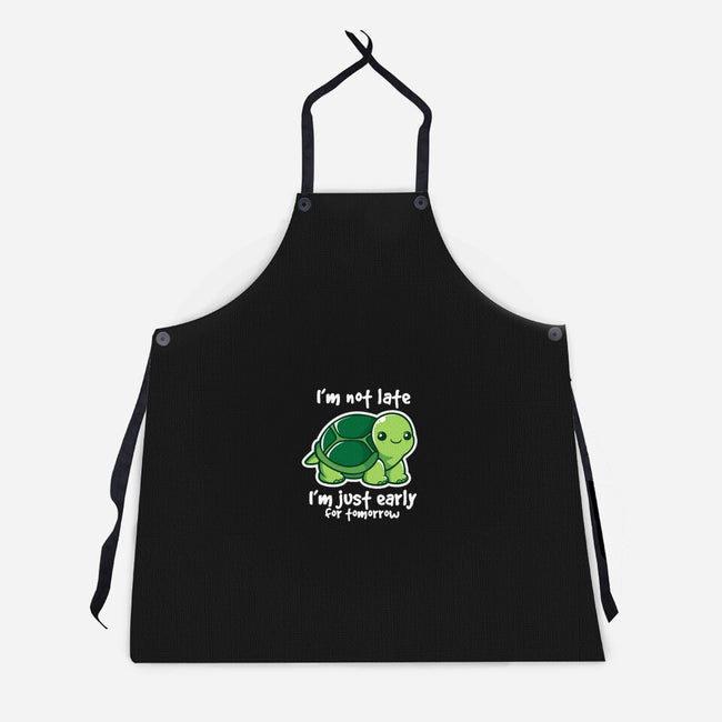 Not Late-unisex kitchen apron-NemiMakeit