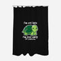 Not Late-none polyester shower curtain-NemiMakeit