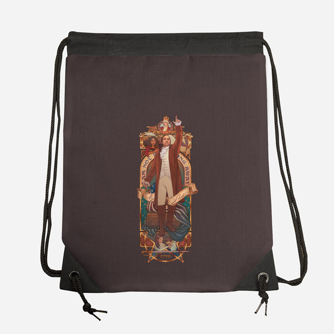 Not Throwing Away My Shot-none drawstring bag-MeganLara