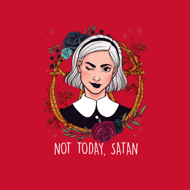 Not Today, Satan-womens off shoulder sweatshirt-ursulalopez