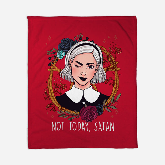 Not Today, Satan-none fleece blanket-ursulalopez