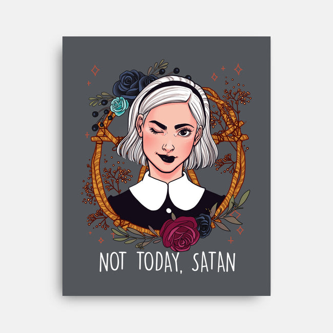 Not Today, Satan-none stretched canvas-ursulalopez