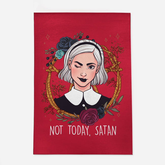Not Today, Satan-none outdoor rug-ursulalopez