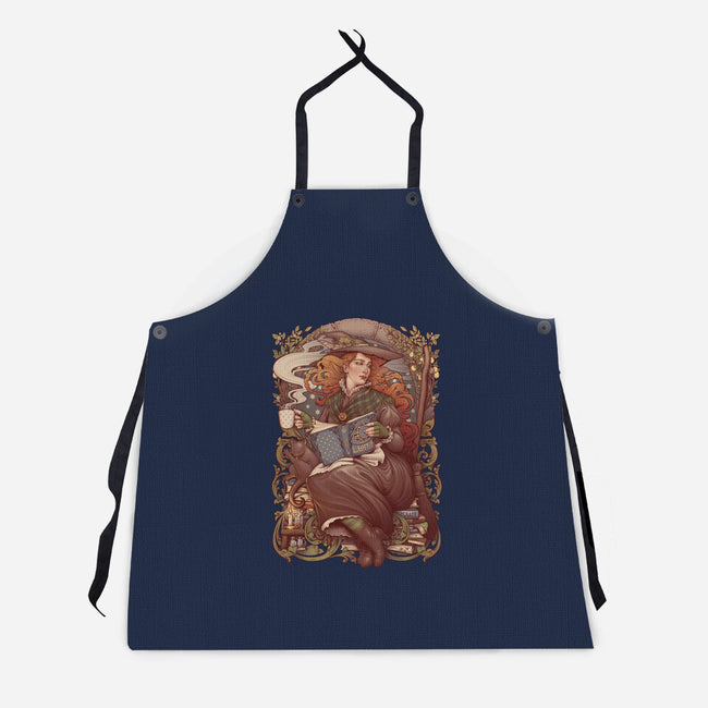 Nouveau Folk Witch-unisex kitchen apron-MedusaD