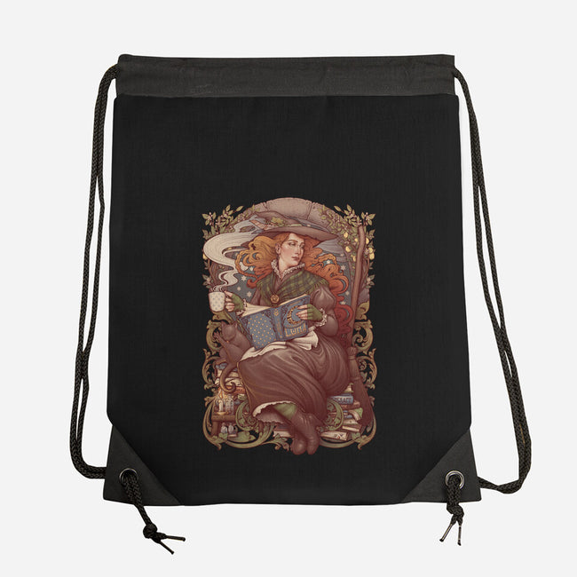 Nouveau Folk Witch-none drawstring bag-MedusaD
