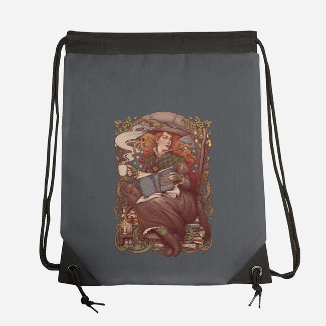 Nouveau Folk Witch-none drawstring bag-MedusaD