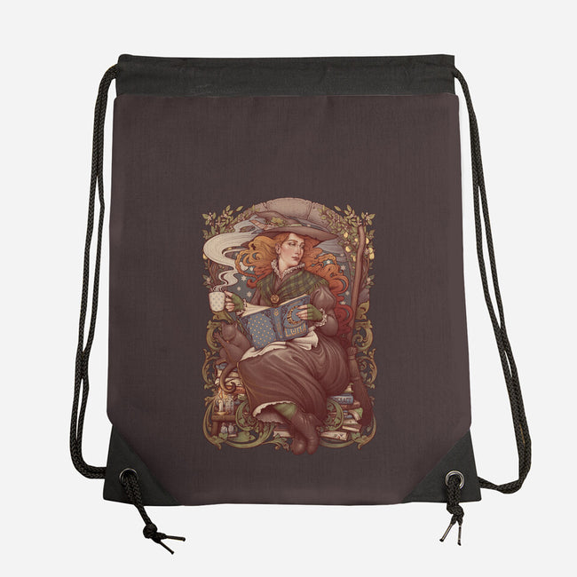 Nouveau Folk Witch-none drawstring bag-MedusaD