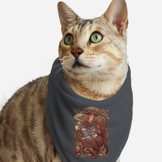 Nouveau Folk Witch-cat bandana pet collar-MedusaD