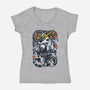 Nu Mecha Ink-womens v-neck tee-Snapnfit
