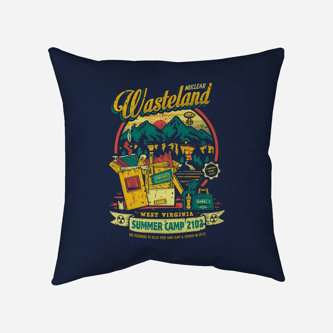 Nuclear Summer Camp-none removable cover w insert throw pillow-Olipop
