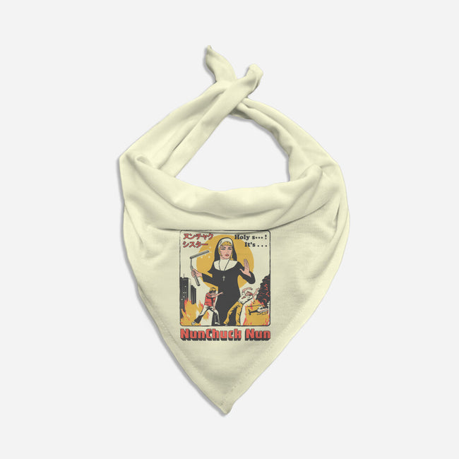Nunchuck Nun-dog bandana pet collar-gloopz