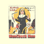 Nunchuck Nun-none removable cover w insert throw pillow-gloopz