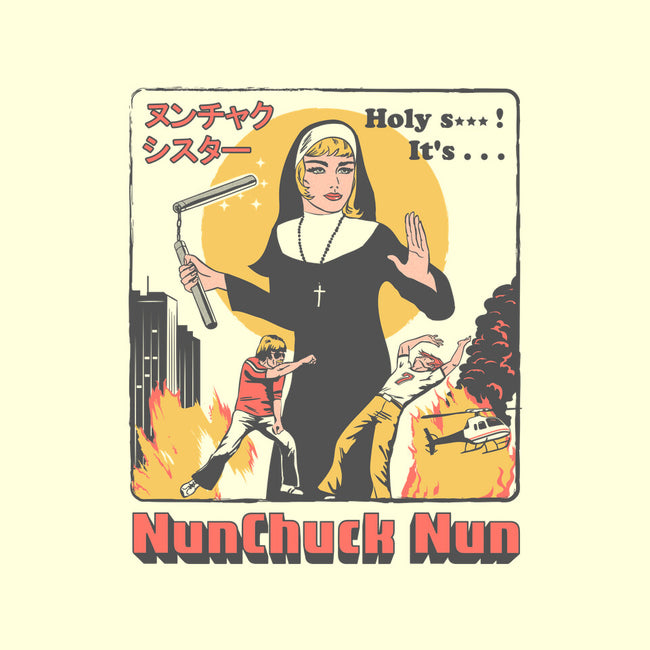 Nunchuck Nun-none polyester shower curtain-gloopz