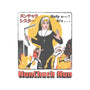 Nunchuck Nun-none polyester shower curtain-gloopz