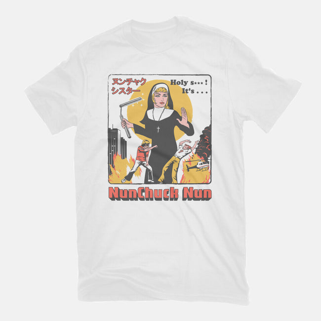 Nunchuck Nun-womens fitted tee-gloopz