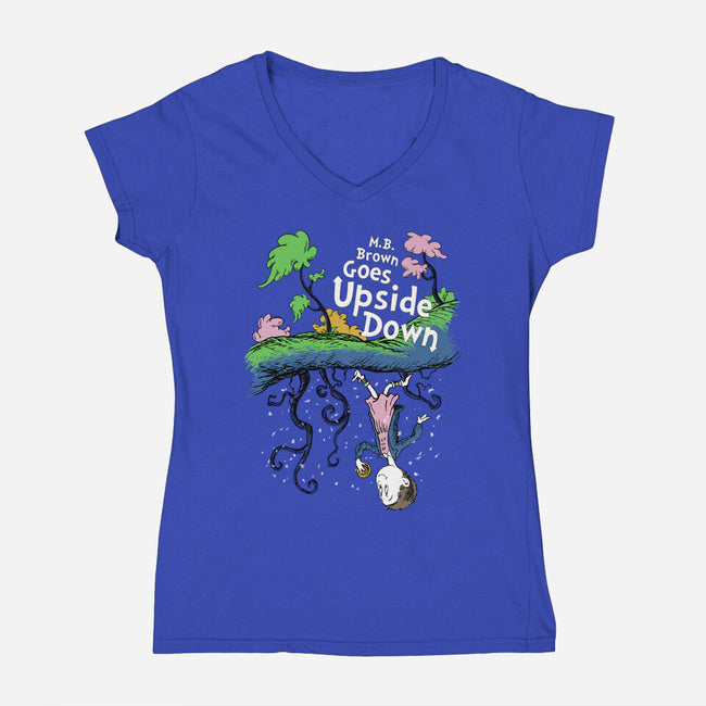 M. B. Brown-womens v-neck tee-DJKopet