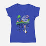 M. B. Brown-womens v-neck tee-DJKopet