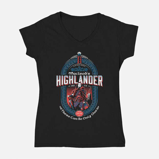Macleod's Scottish Ale-womens v-neck tee-Nemons