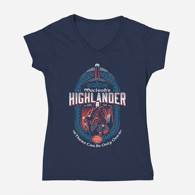 Macleod's Scottish Ale-womens v-neck tee-Nemons