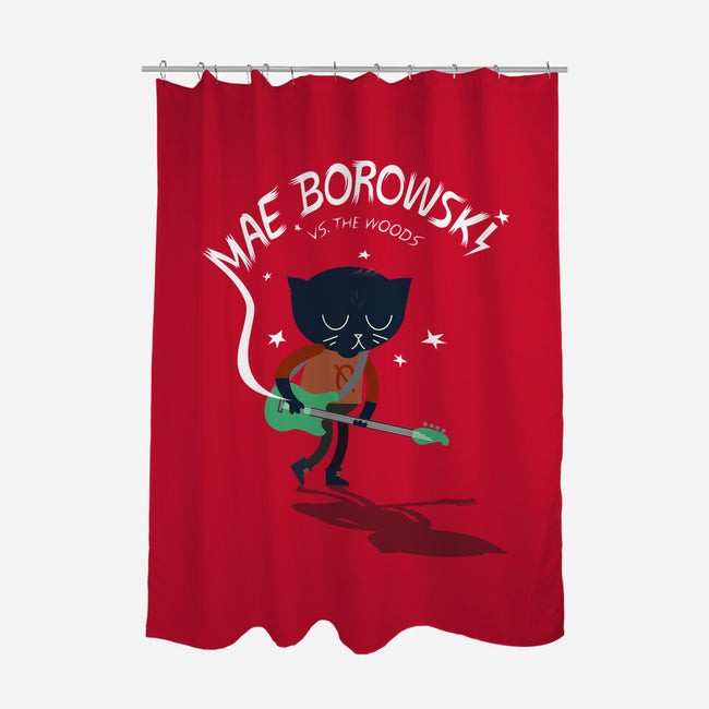 Mae Vs. The Woods-none polyester shower curtain-PKtora
