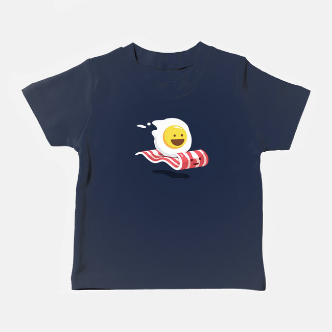 Magic Bacon Ride-baby basic tee-GeorgeOtsubo