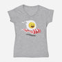 Magic Bacon Ride-womens v-neck tee-GeorgeOtsubo