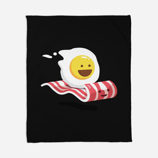 Magic Bacon Ride-none fleece blanket-GeorgeOtsubo
