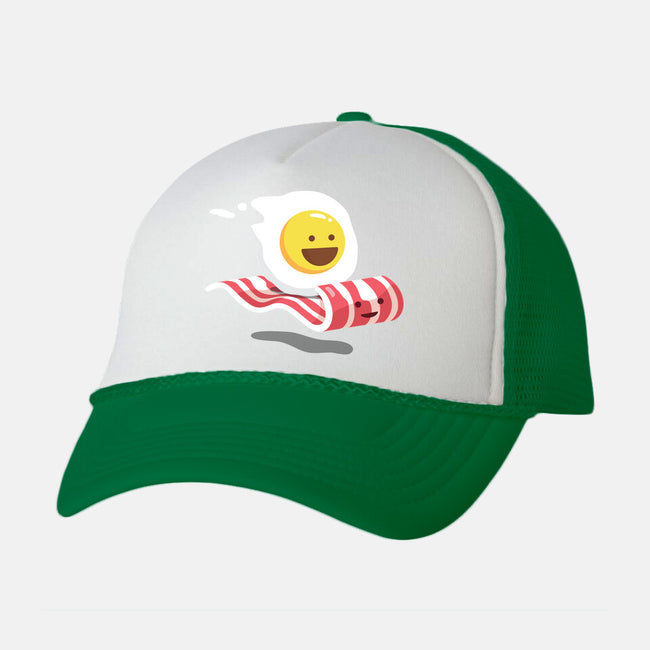 Magic Bacon Ride-unisex trucker hat-GeorgeOtsubo