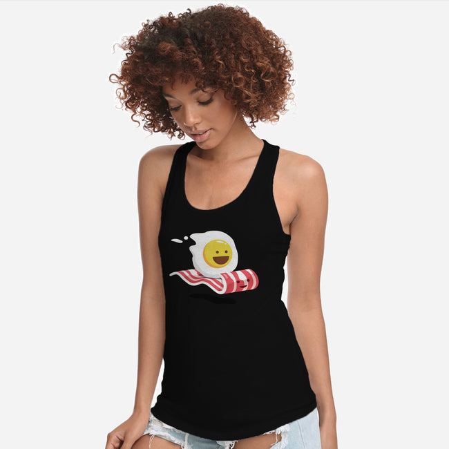 Magic Bacon Ride-womens racerback tank-GeorgeOtsubo