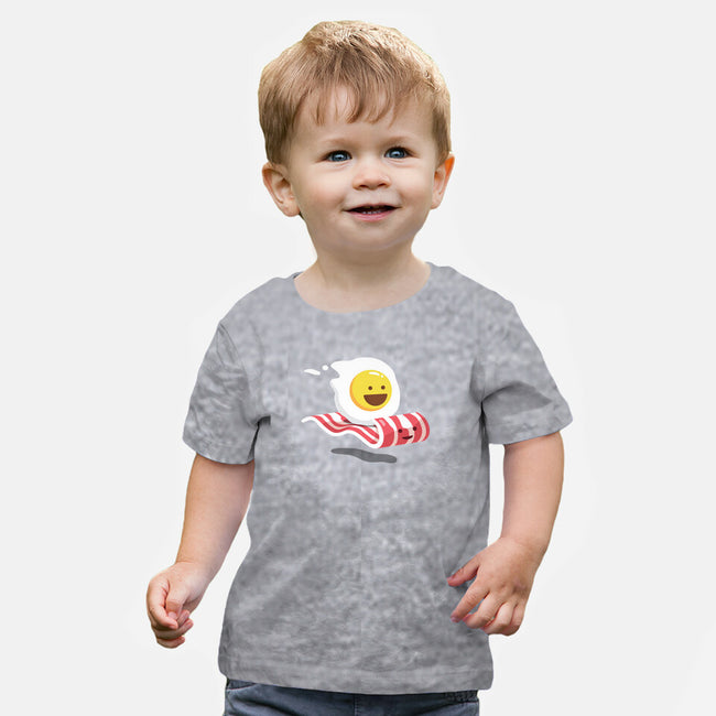 Magic Bacon Ride-baby basic tee-GeorgeOtsubo