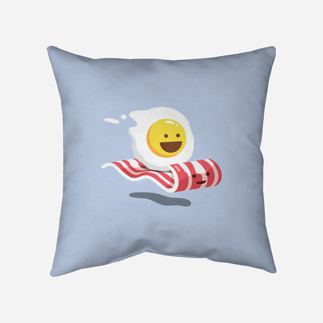 Magic Bacon Ride-none non-removable cover w insert throw pillow-GeorgeOtsubo