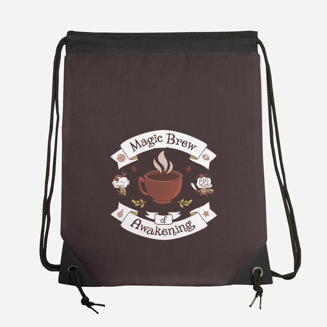 Magic Morning Brew-none drawstring bag-queenmob