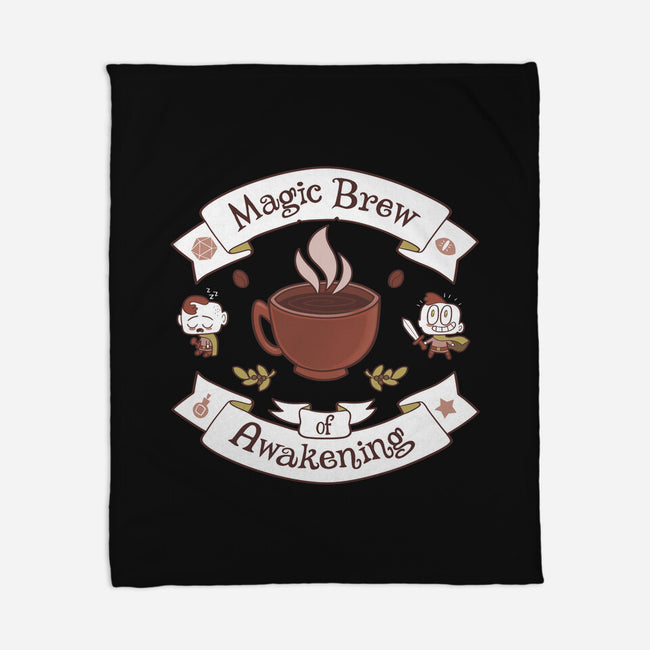 Magic Morning Brew-none fleece blanket-queenmob