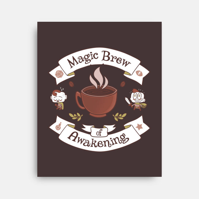 Magic Morning Brew-none stretched canvas-queenmob