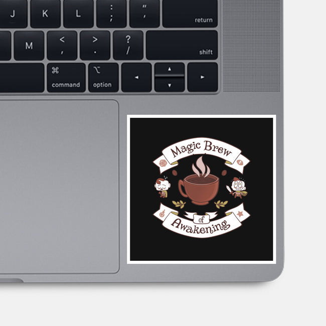 Magic Morning Brew-none glossy sticker-queenmob