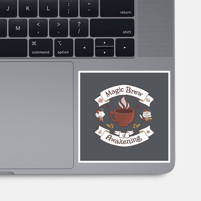 Magic Morning Brew-none glossy sticker-queenmob