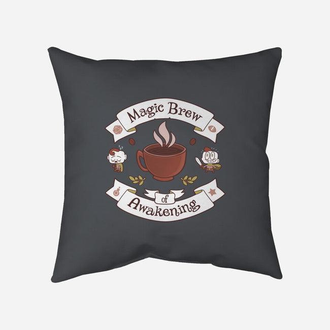 Magic Morning Brew-none removable cover w insert throw pillow-queenmob