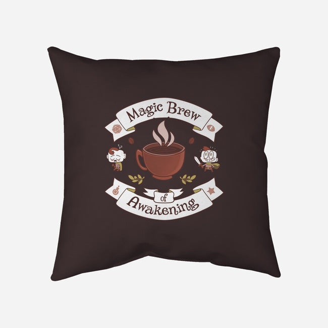 Magic Morning Brew-none removable cover w insert throw pillow-queenmob
