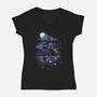 Magic Night-womens v-neck tee-ursulalopez