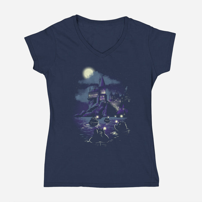 Magic Night-womens v-neck tee-ursulalopez