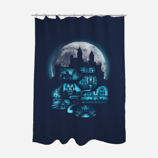 Magical Castle-none polyester shower curtain-Licunatt