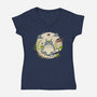 Magical Forest-womens v-neck tee-paulagarcia