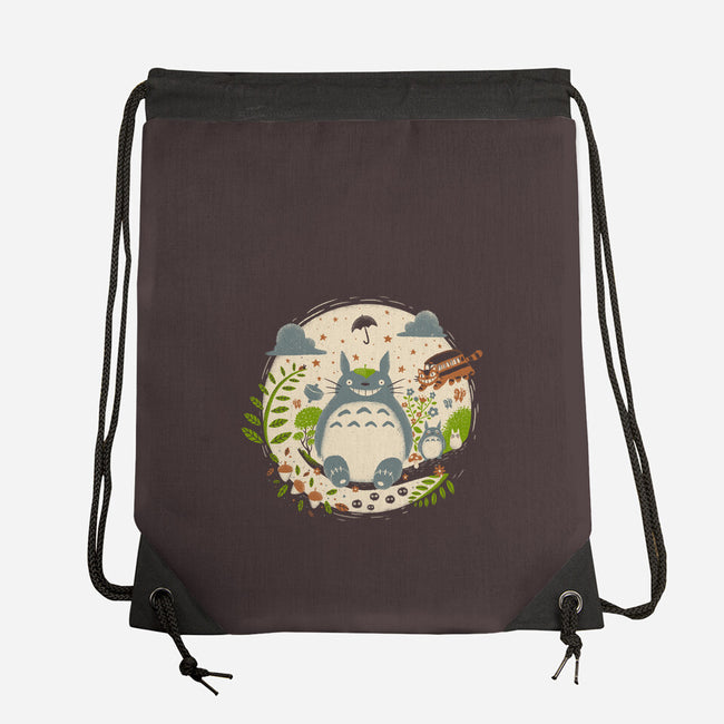 Magical Forest-none drawstring bag-paulagarcia