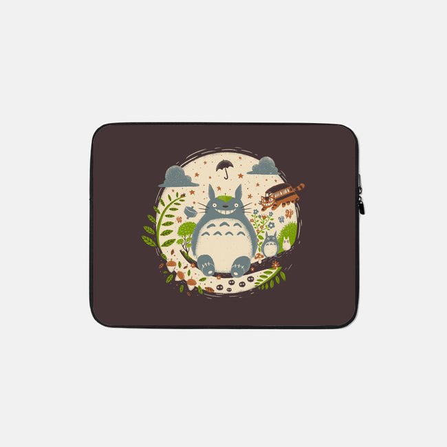 Magical Forest-none zippered laptop sleeve-paulagarcia